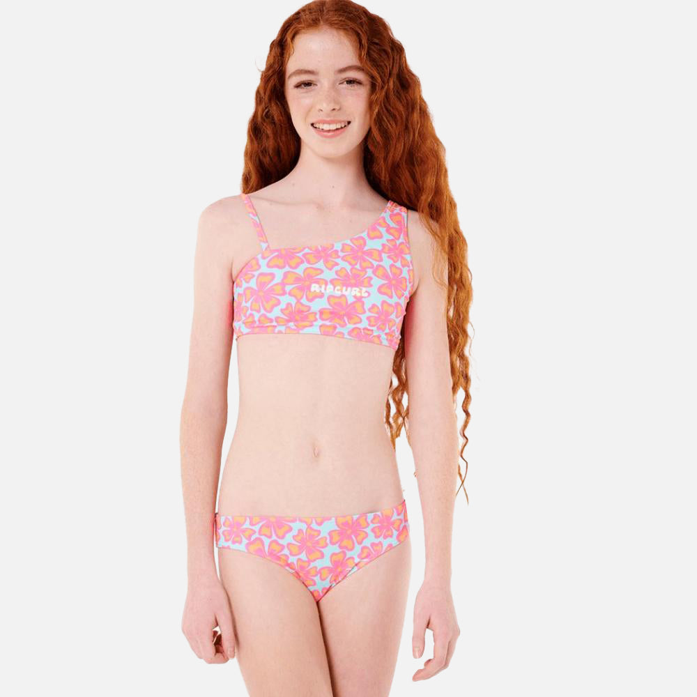 Neon Isles Floral Bikini - Kids