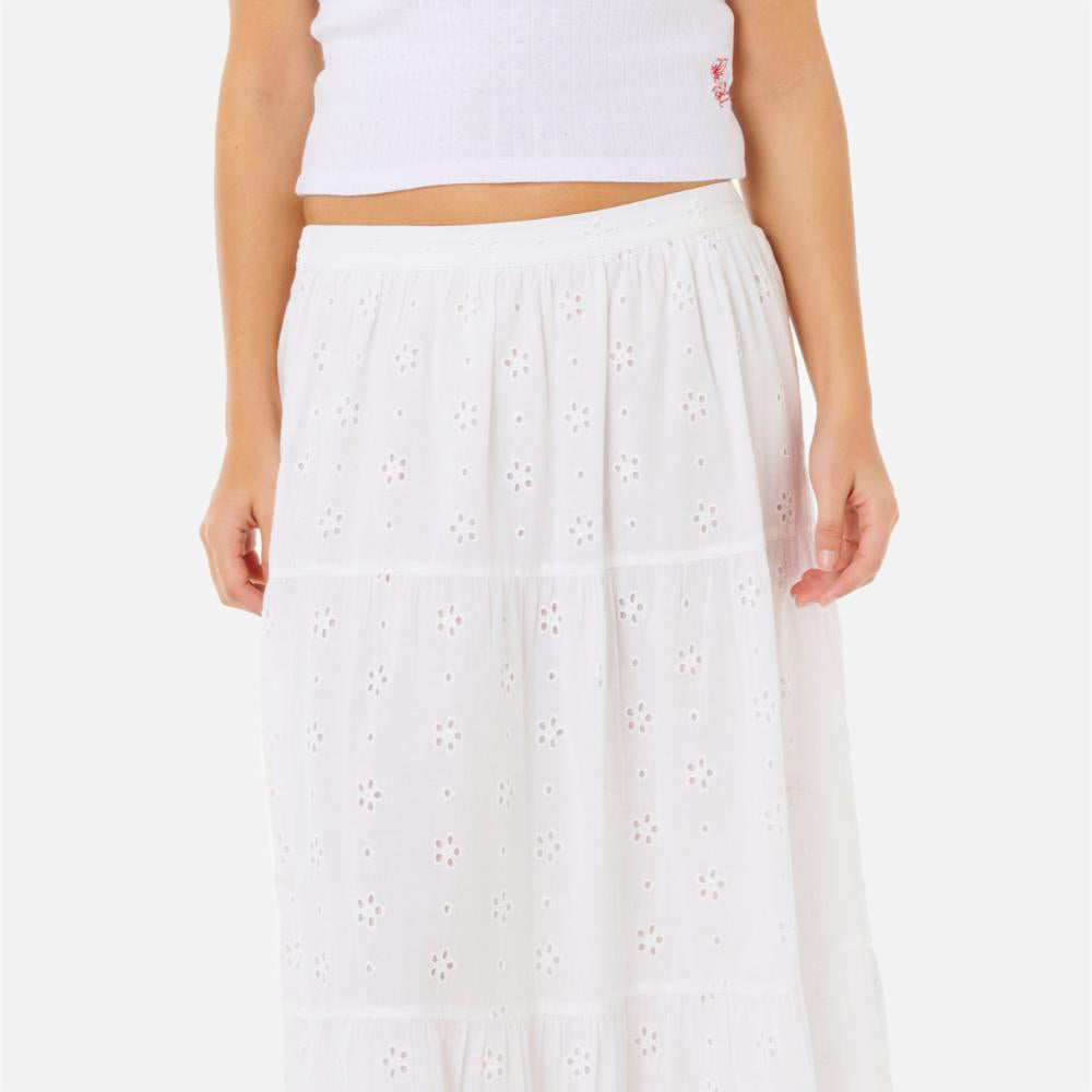 Oasis Broderie Maxi Skirt - Women