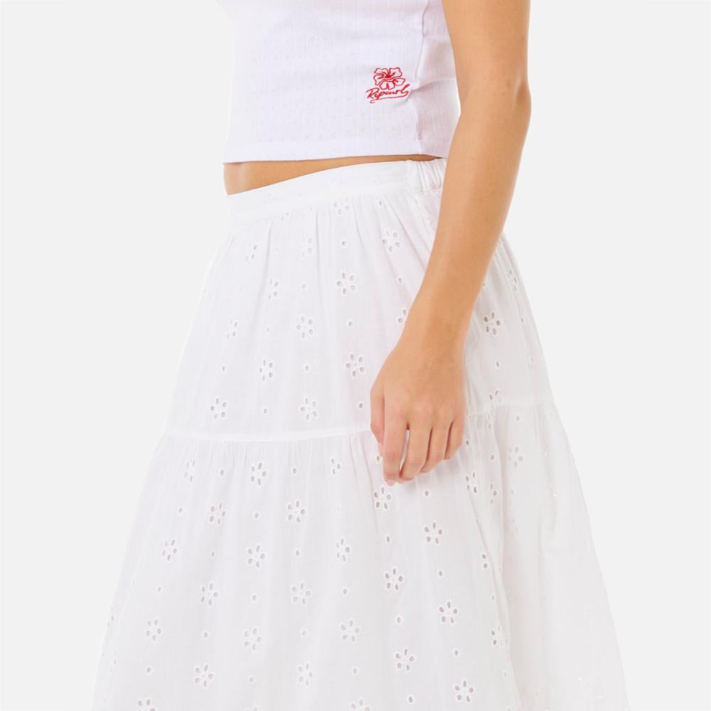 Oasis Broderie Maxi Skirt - Women