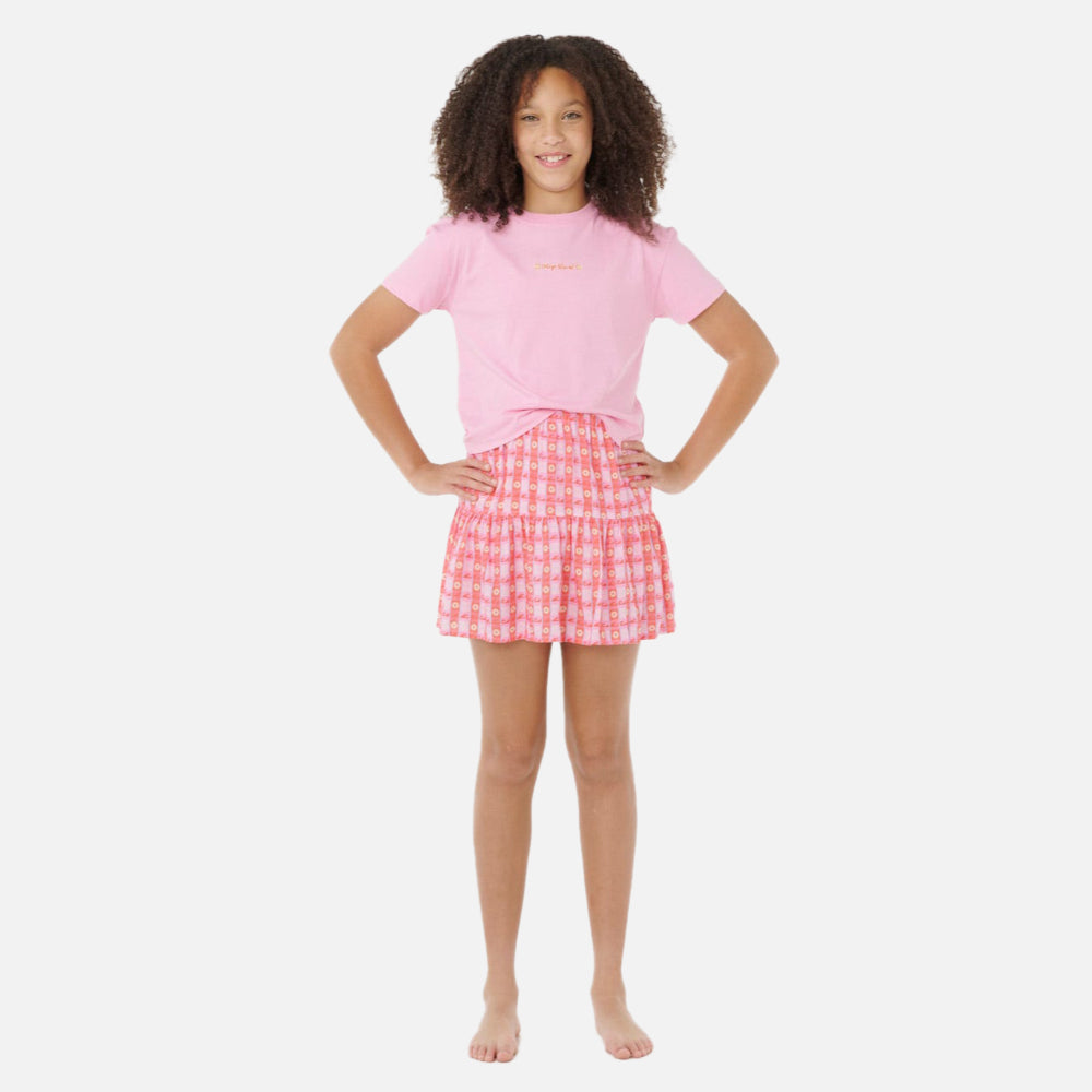 Sunset Skies Crop Tee - Kids
