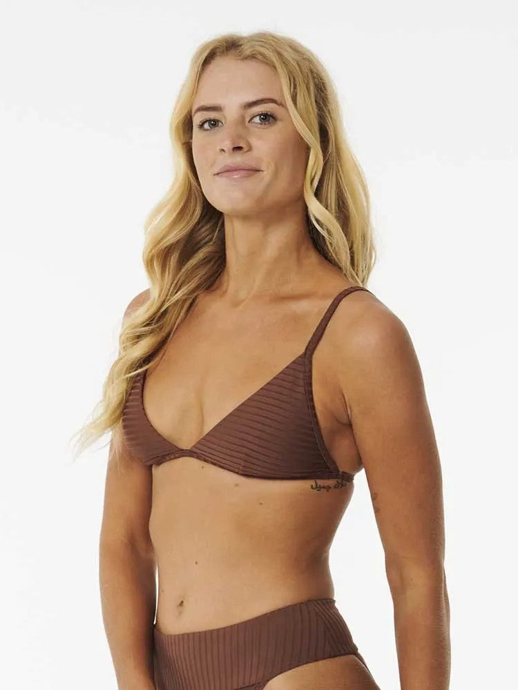 Premium Surf Fixed Triangle Bikini Top - Women