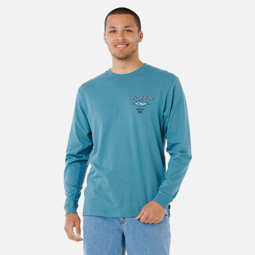 Fade Out Icon Long Sleeve Tee - Men