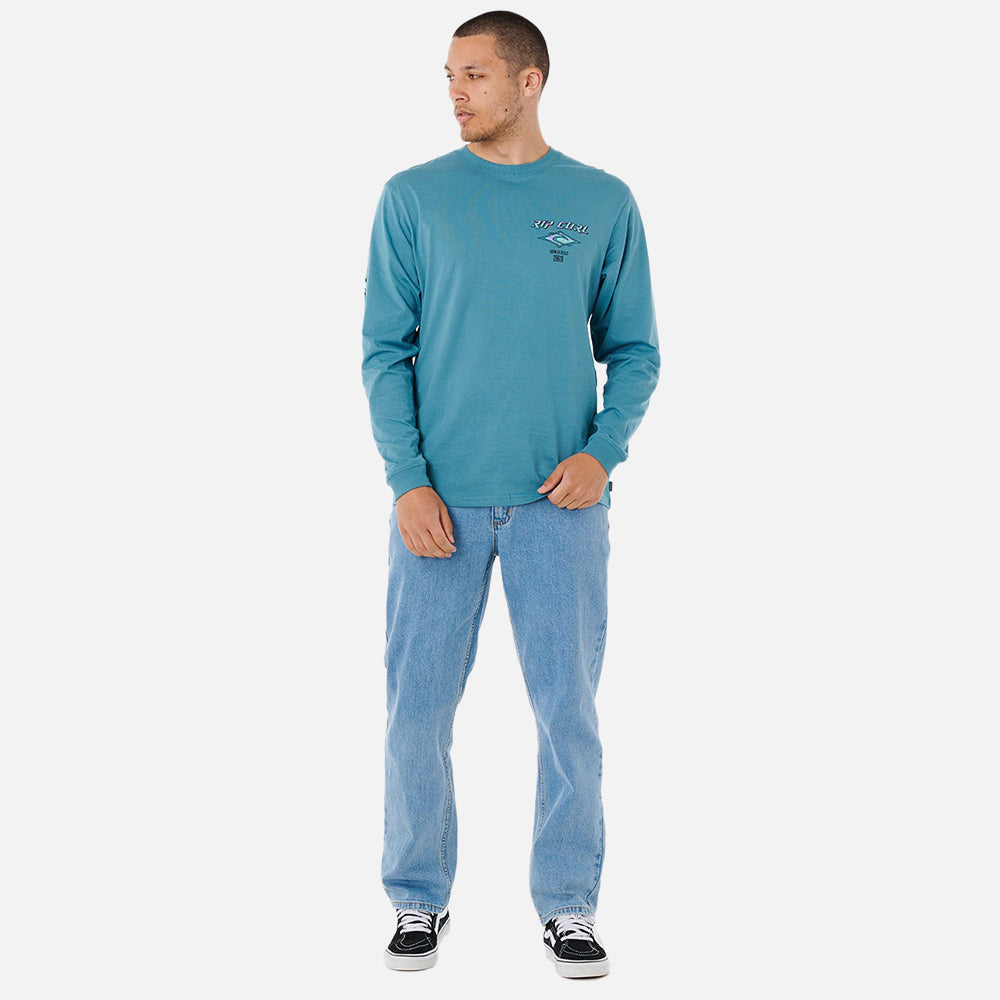 Fade Out Icon Long Sleeve Tee - Men