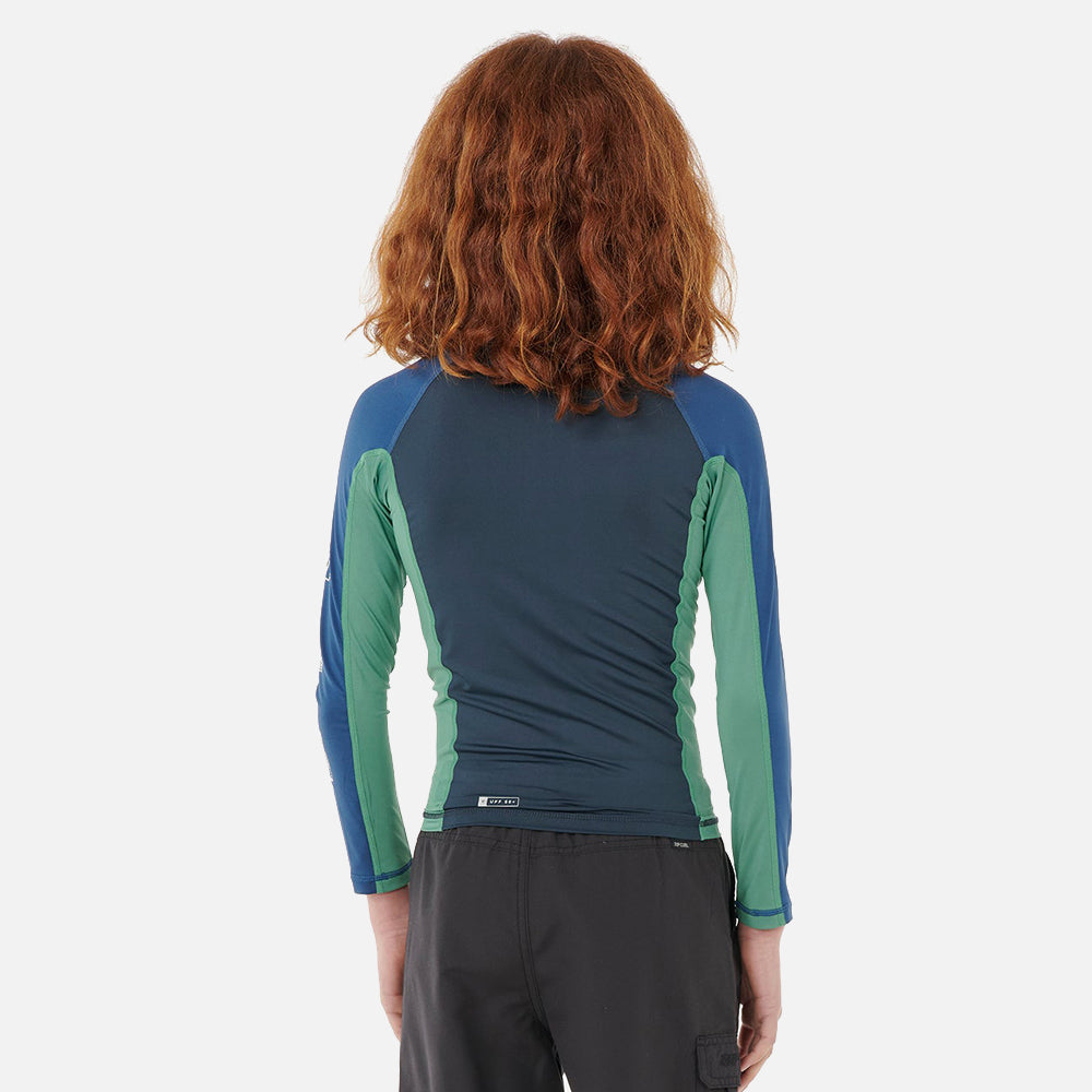 Tropic Daze UPF Long Sleeve Zip Through Rash Vest - Kids