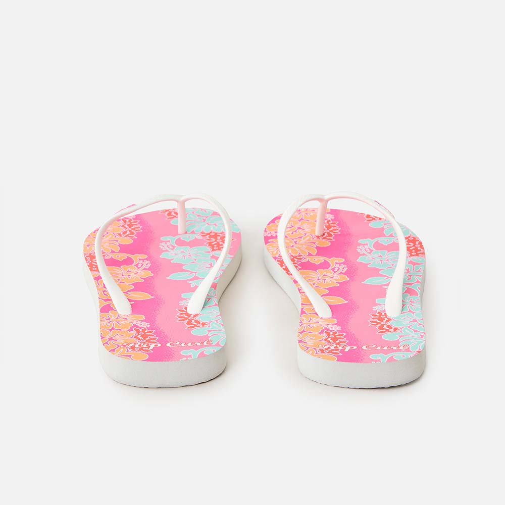Mixed Bloom Open Toe Flip Flops - Women