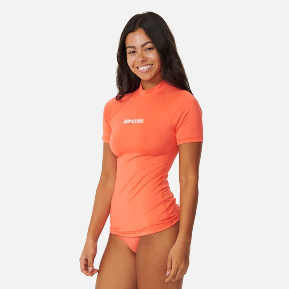 Classic Surf Short Sleeve UV Rash Guard  - Women