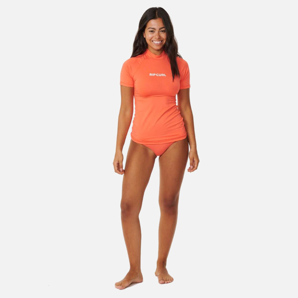 Classic Surf Short Sleeve UV Rash Guard  - Women