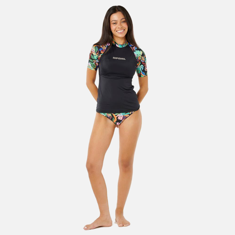 Sunset Luau UPF Short Sleeve Rash Vest - Women