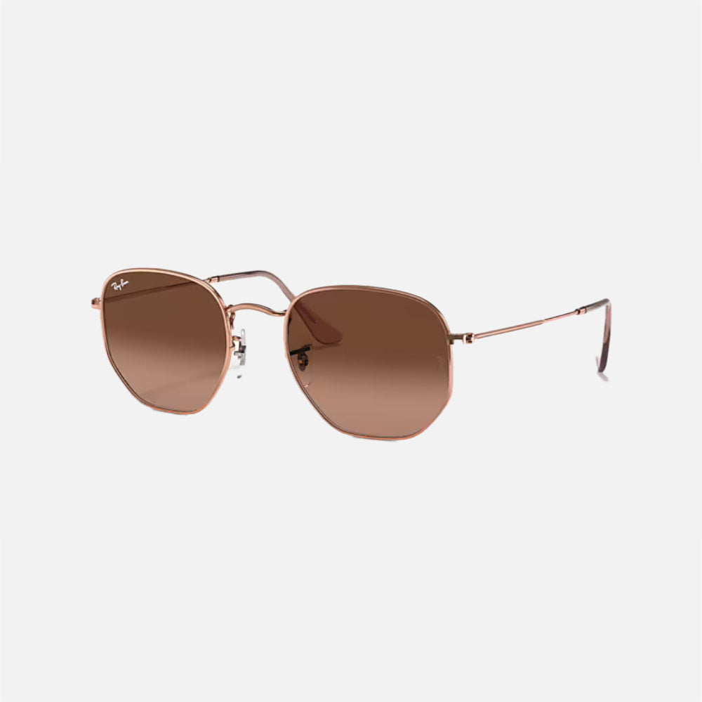 Hexagonal Flat Lenses Sunglasses - Men