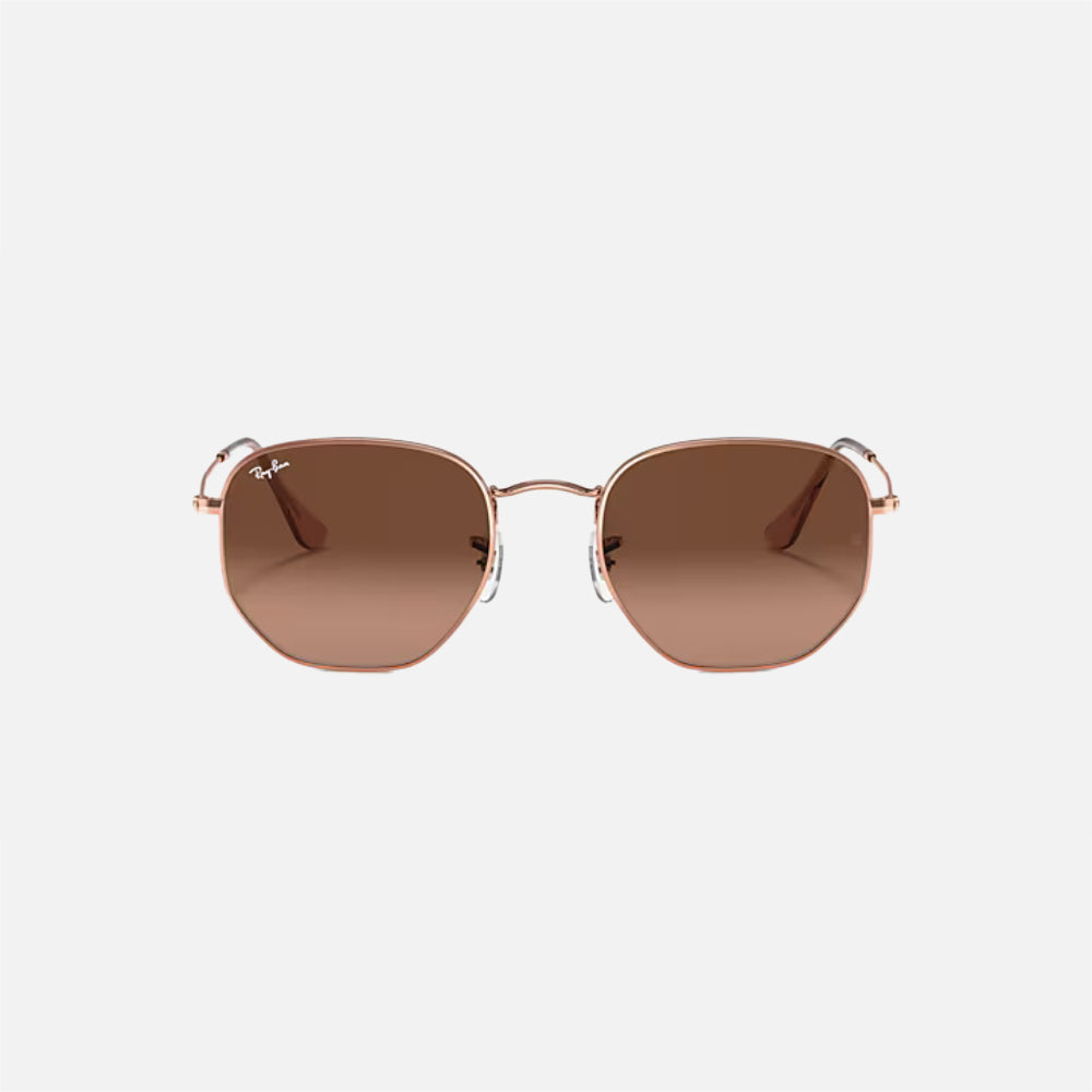 Hexagonal Flat Lenses Sunglasses - Men