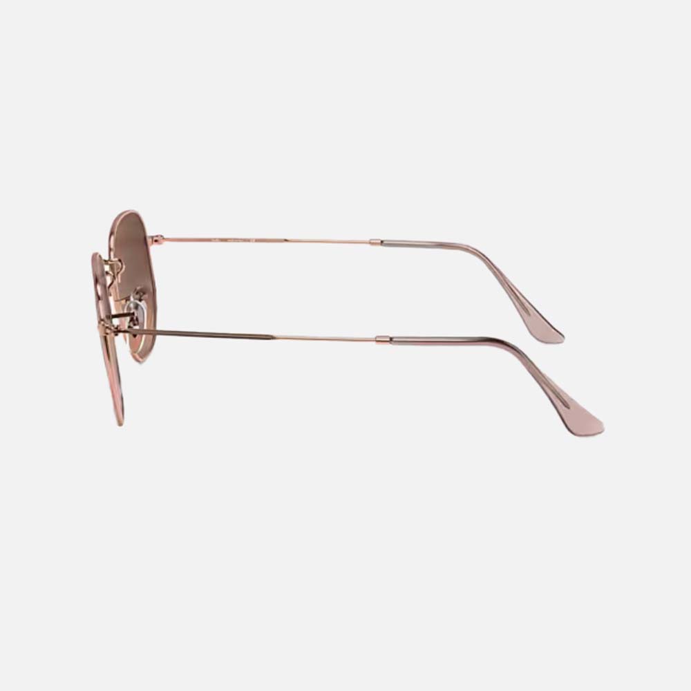 Hexagonal Flat Lenses Sunglasses - Men