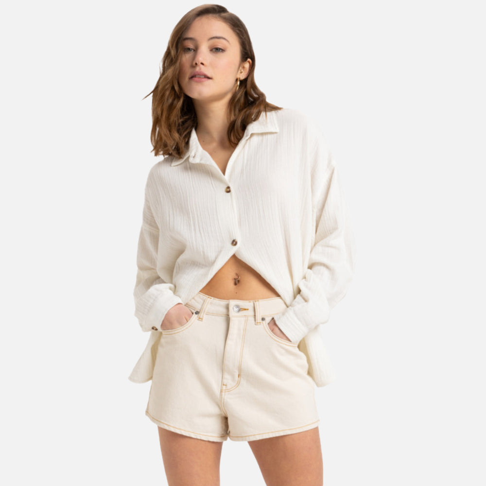 Chlo Natural Relaxed Fit Denim Short - Women