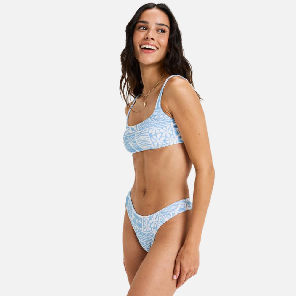 Flowers Wave Bralette Bikini Top - Women