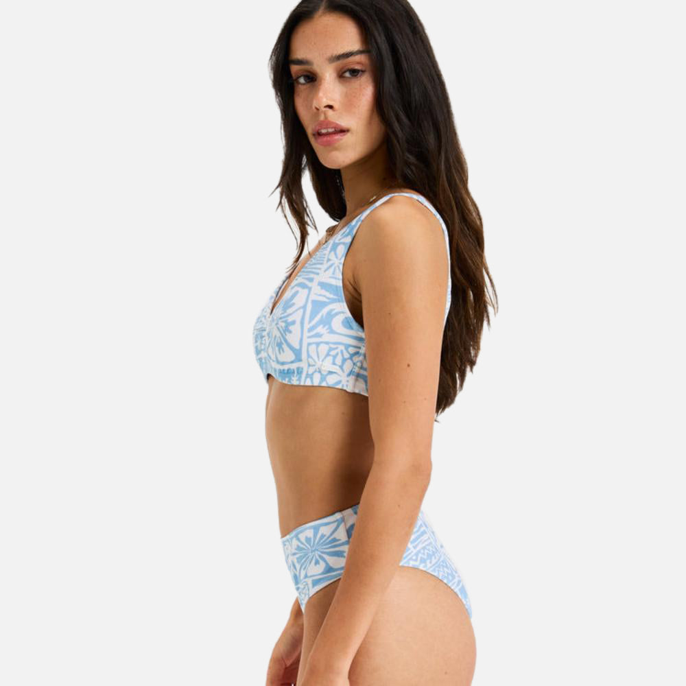 Flowers Wave D Cup Bikini Top - Women