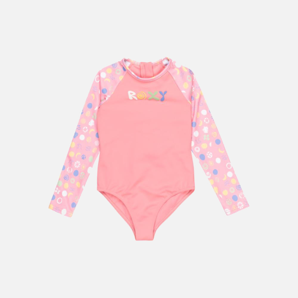 Roxy Dot Long Sleeves One-Piece Rashguard - Kids