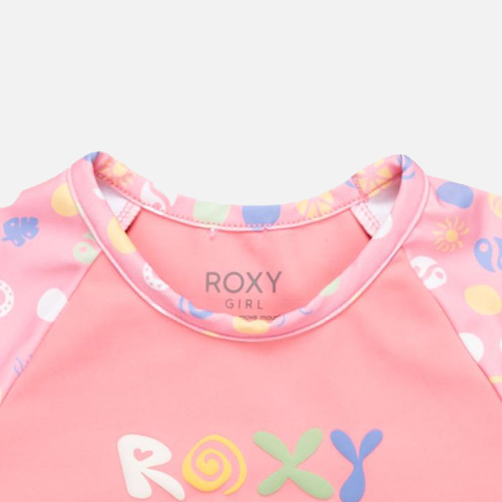 Roxy Dot Short Sleeves Two-Piece Rashguard Set - Kids