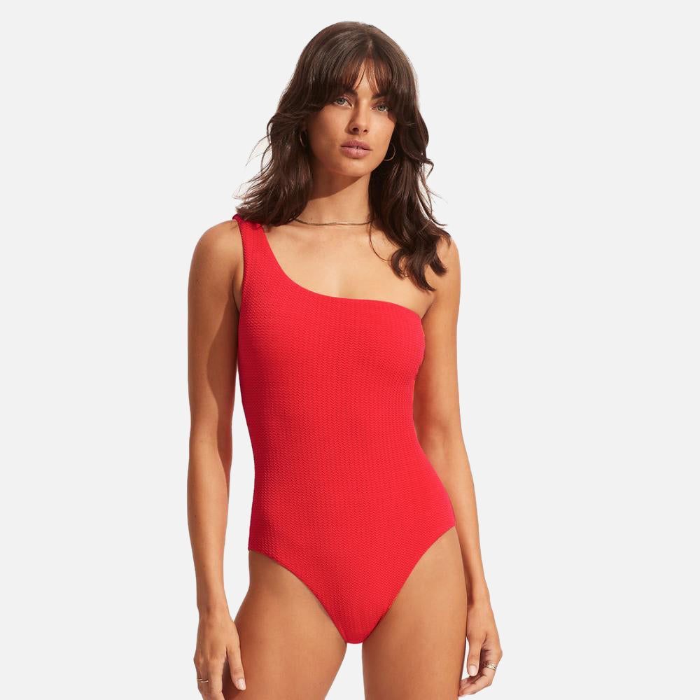Sea Dive One Shoulder One Piece - Women
