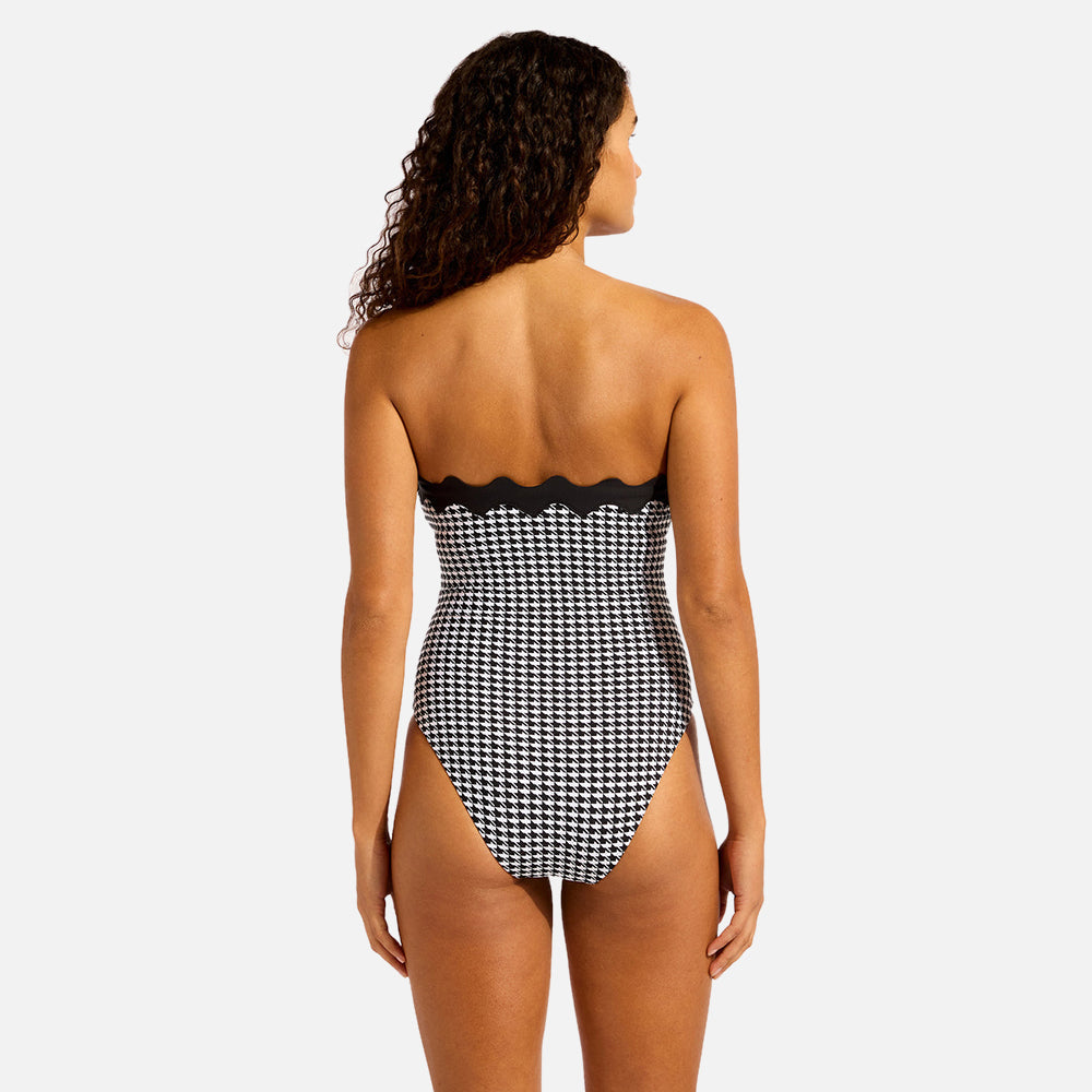 Gia Check Ric Rac One Piece Swimsuit - Women
