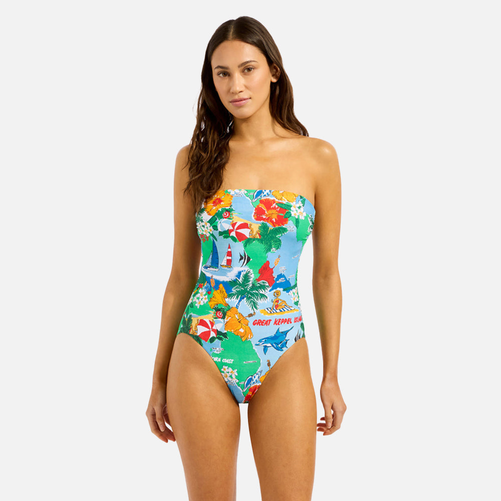 Viva Vacation DD Bandeau One Piece Swimsuit - Women