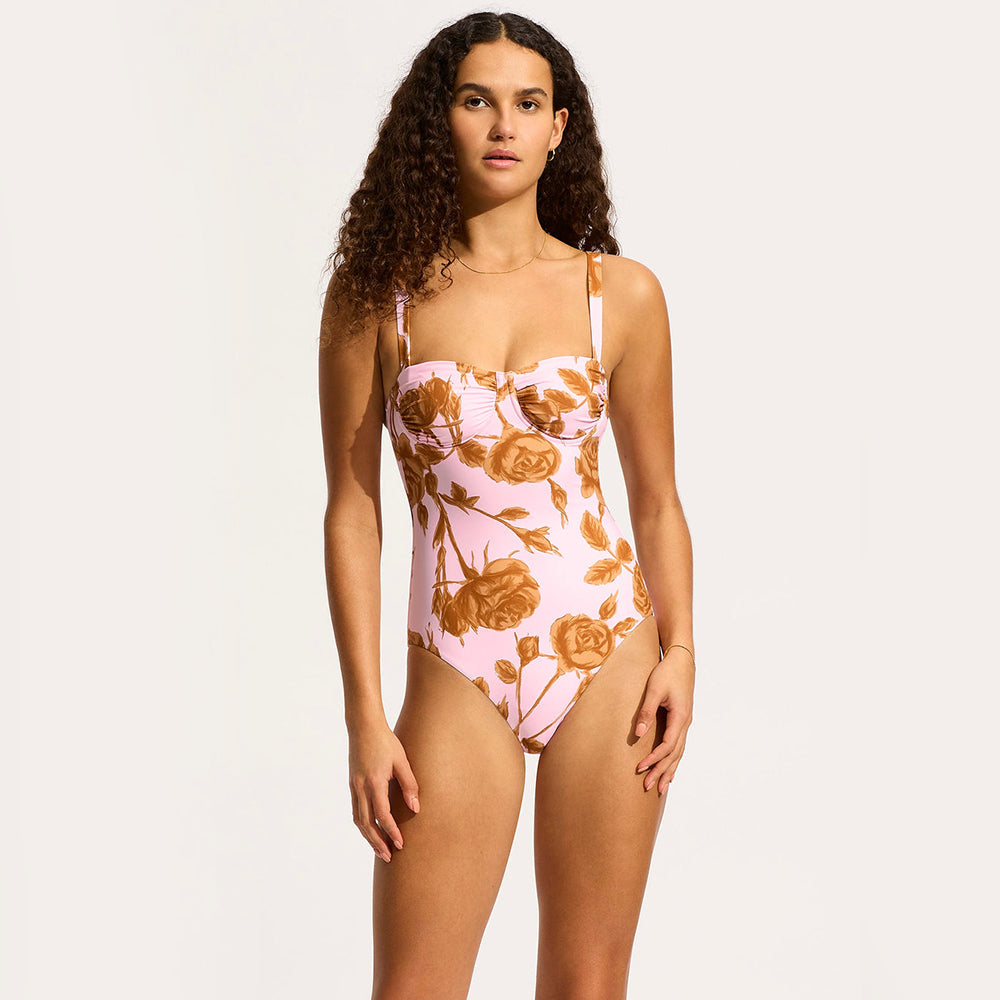 Rococo Ruched Underwire One Piece - Women