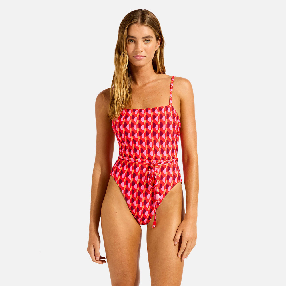 Sorrento Reversible Square Neck One Piece Swimsuit - Women