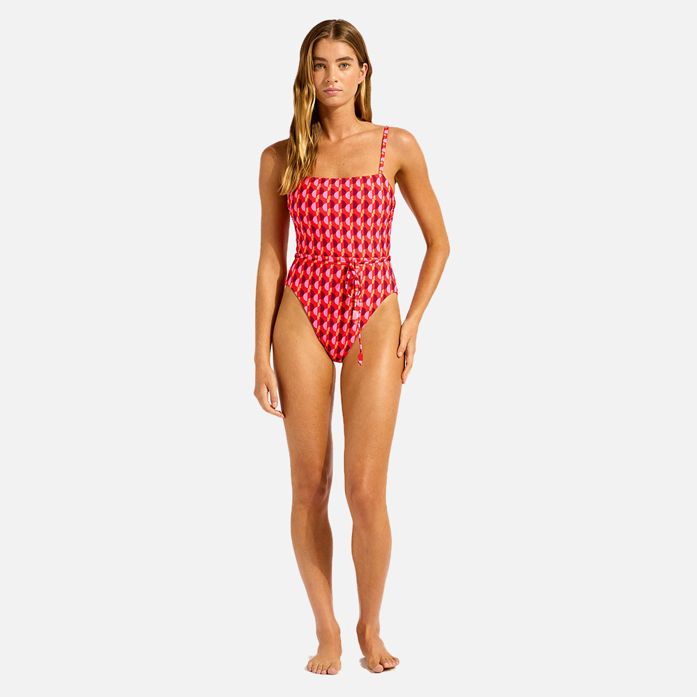 Sorrento Reversible Square Neck One Piece Swimsuit - Women