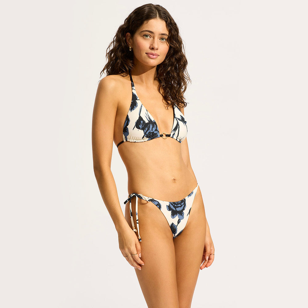 Rococo Reversible Longline Slide Triangle Bikini Top - Women