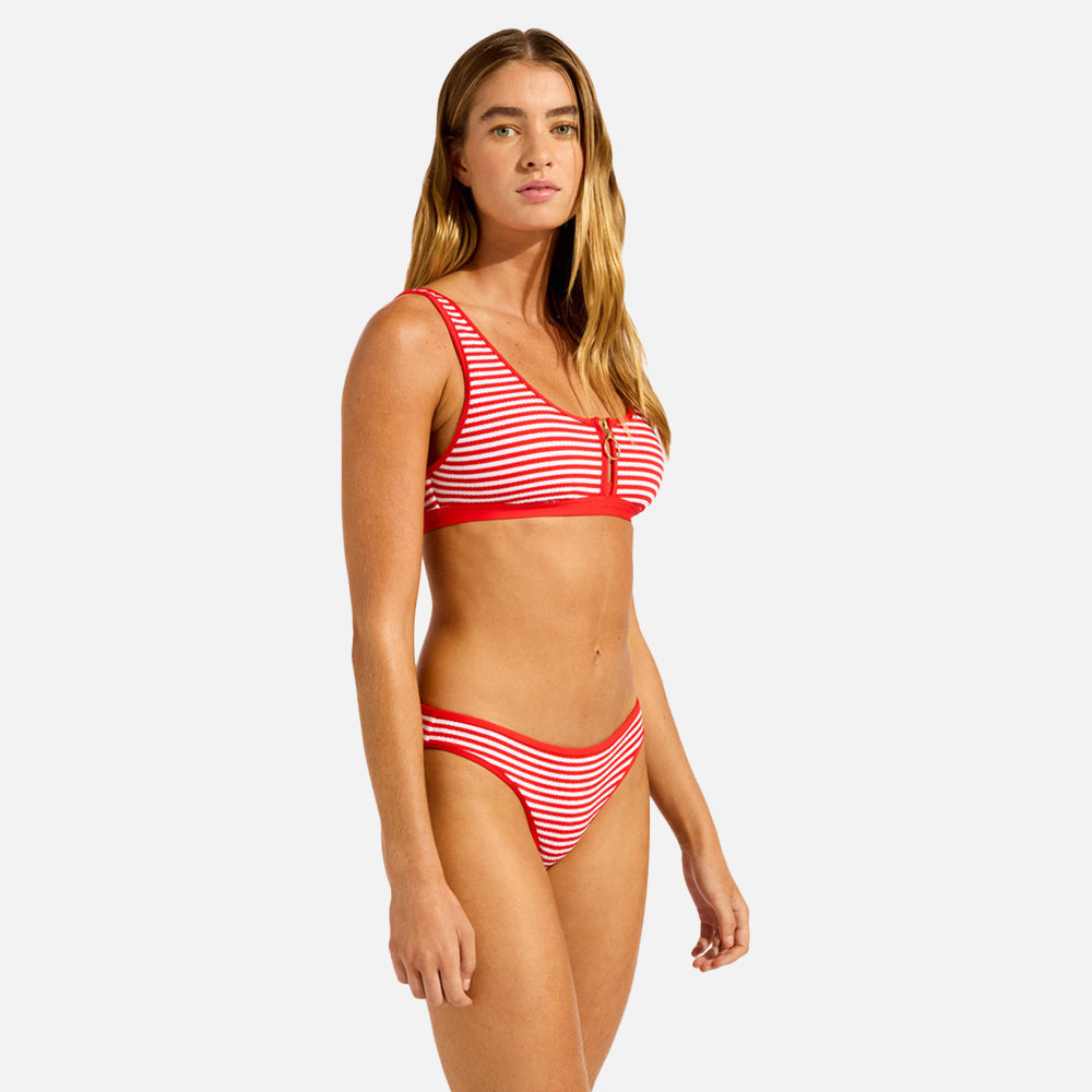 Clubhouse Zip Front Tank Bikini Top - Women