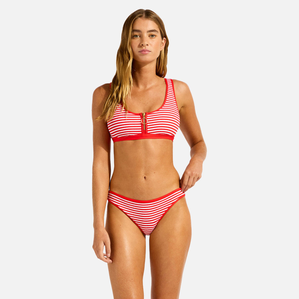 Clubhouse Zip Front Tank Bikini Top - Women