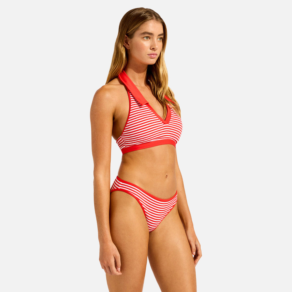 Clubhouse Halter Top With Collar Bikini Top - Women