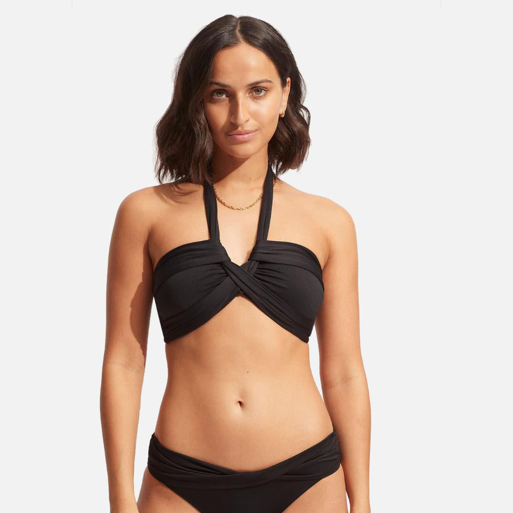 Collective Halter Bandeau Bikini Top - Women