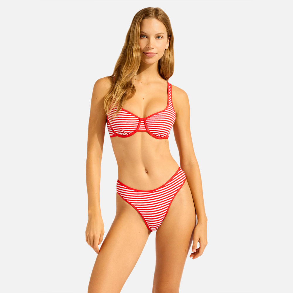 Clubhouse High Leg Bikini Bottom - Women