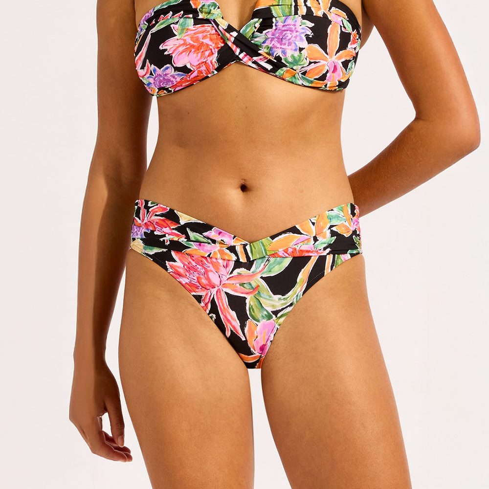 Hothouse Flowers Twist Band Mini Hipster Bikini Bottom - Women