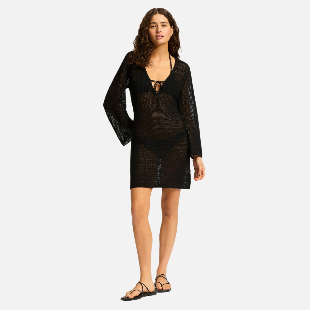 Mesh Knit Cover Up - Women