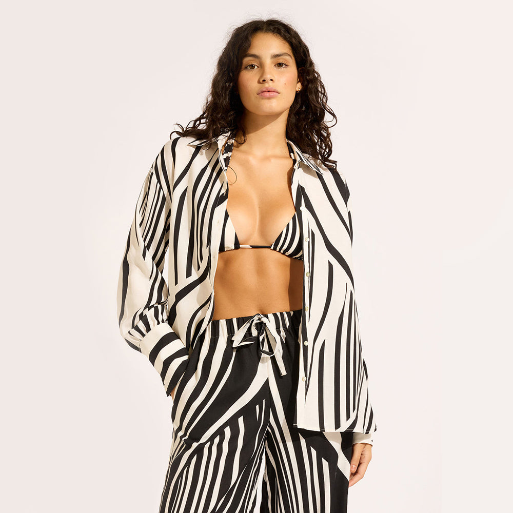 Coastline Button Up Top - Women