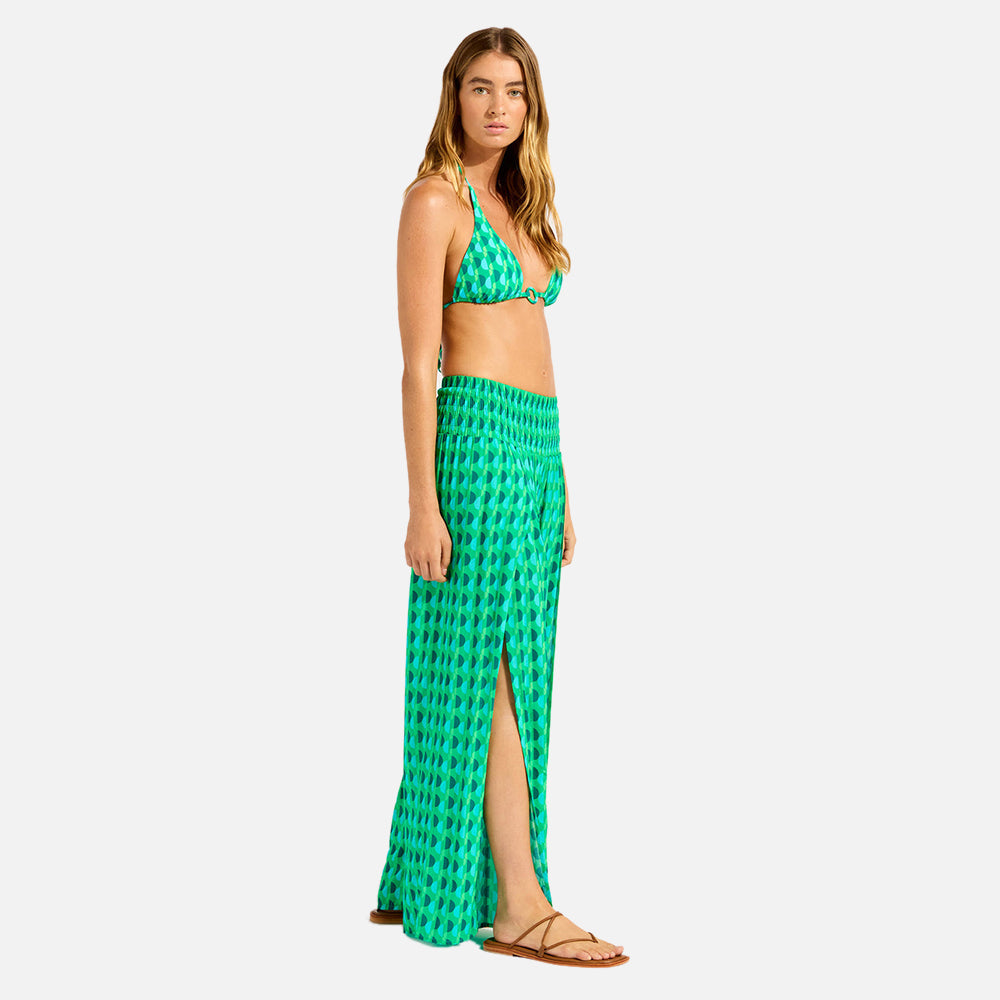 Sorrento Shirred Waist Wrap Pant - Women