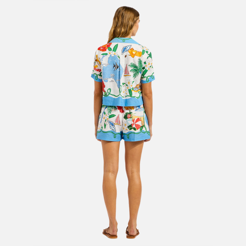 Viva Vacation Crop Shirt - Women