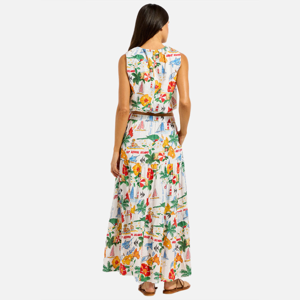 Viva Vacation Tiered Maxi Skirt - Women