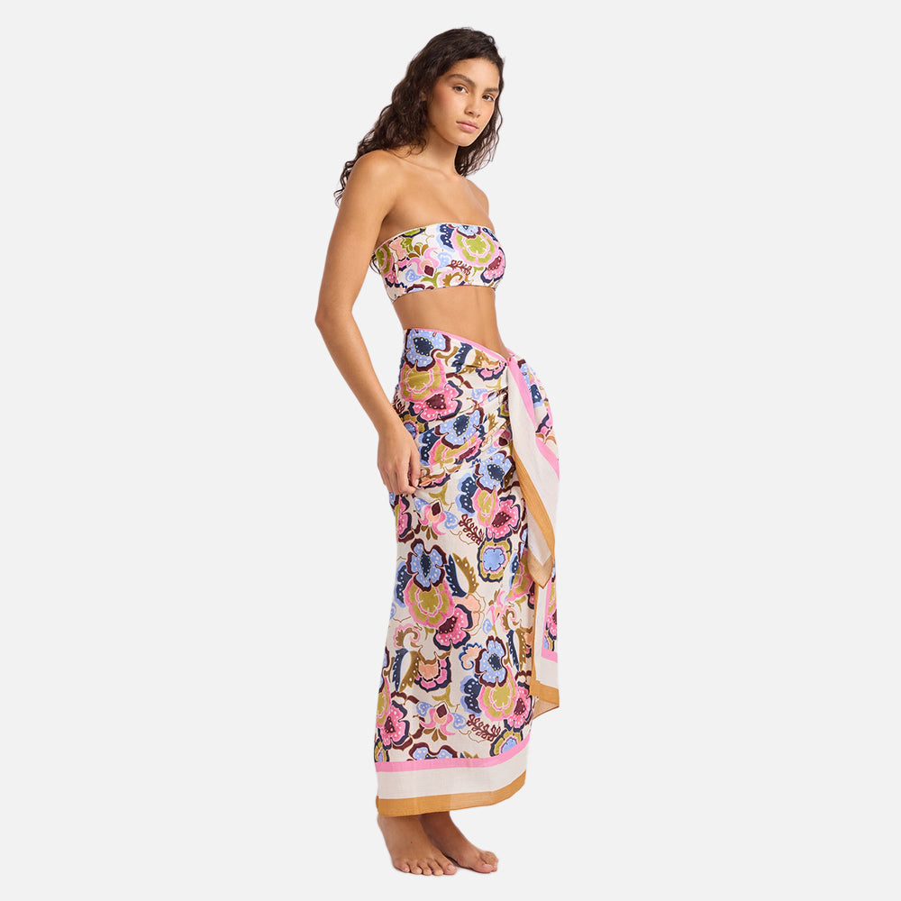 Sea Blossom Floral Sarong - Women