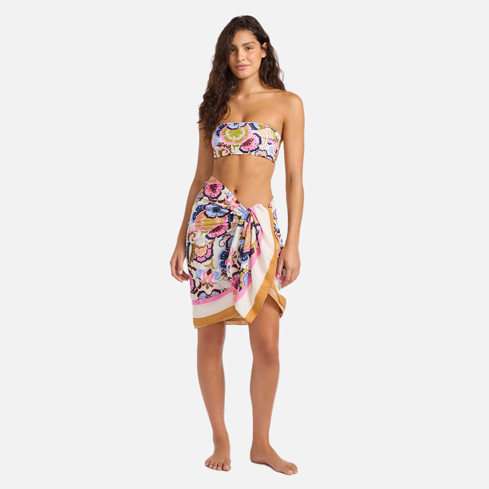 Sea Blossom Floral Sarong - Women