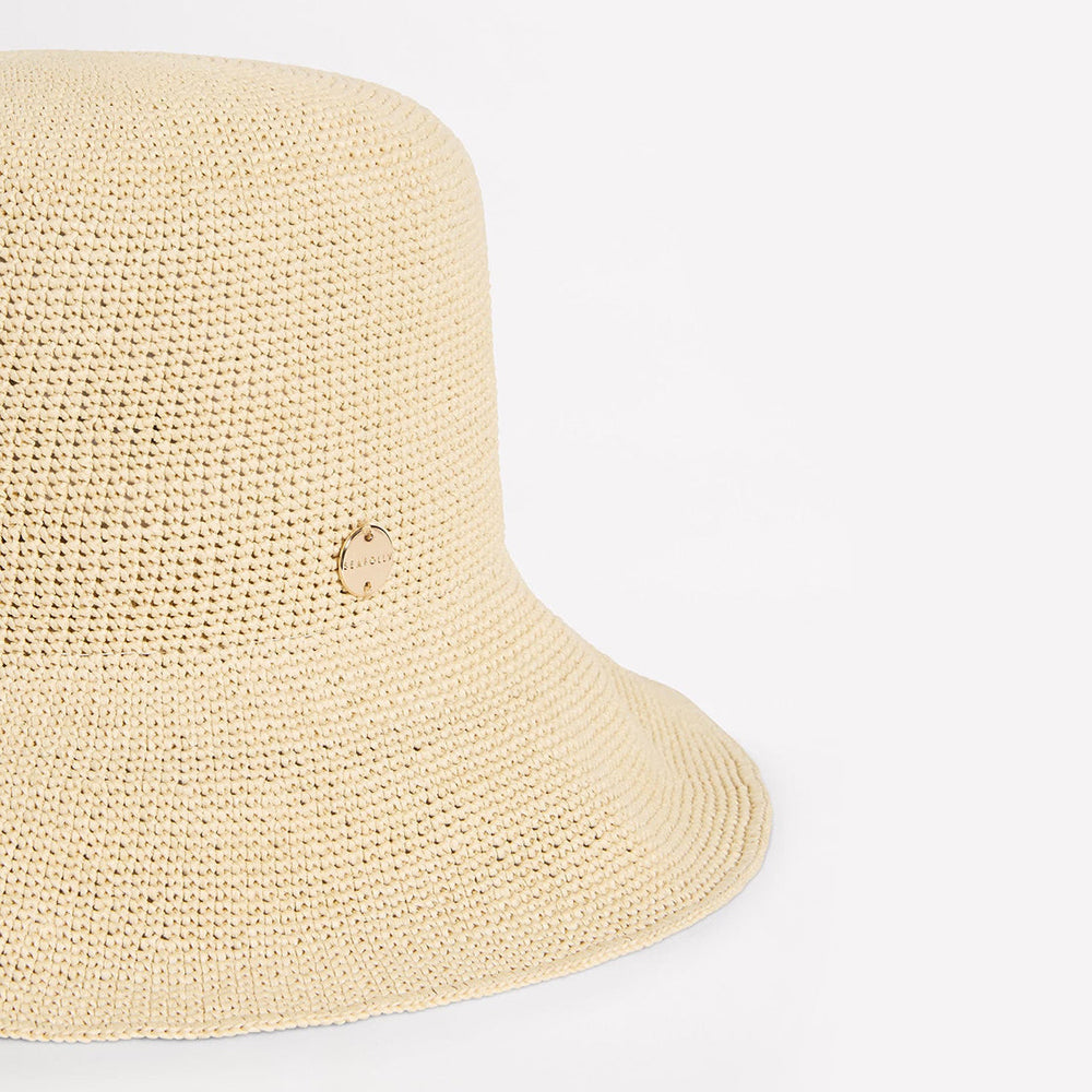 Packable Raffia Bucket Hat - Women