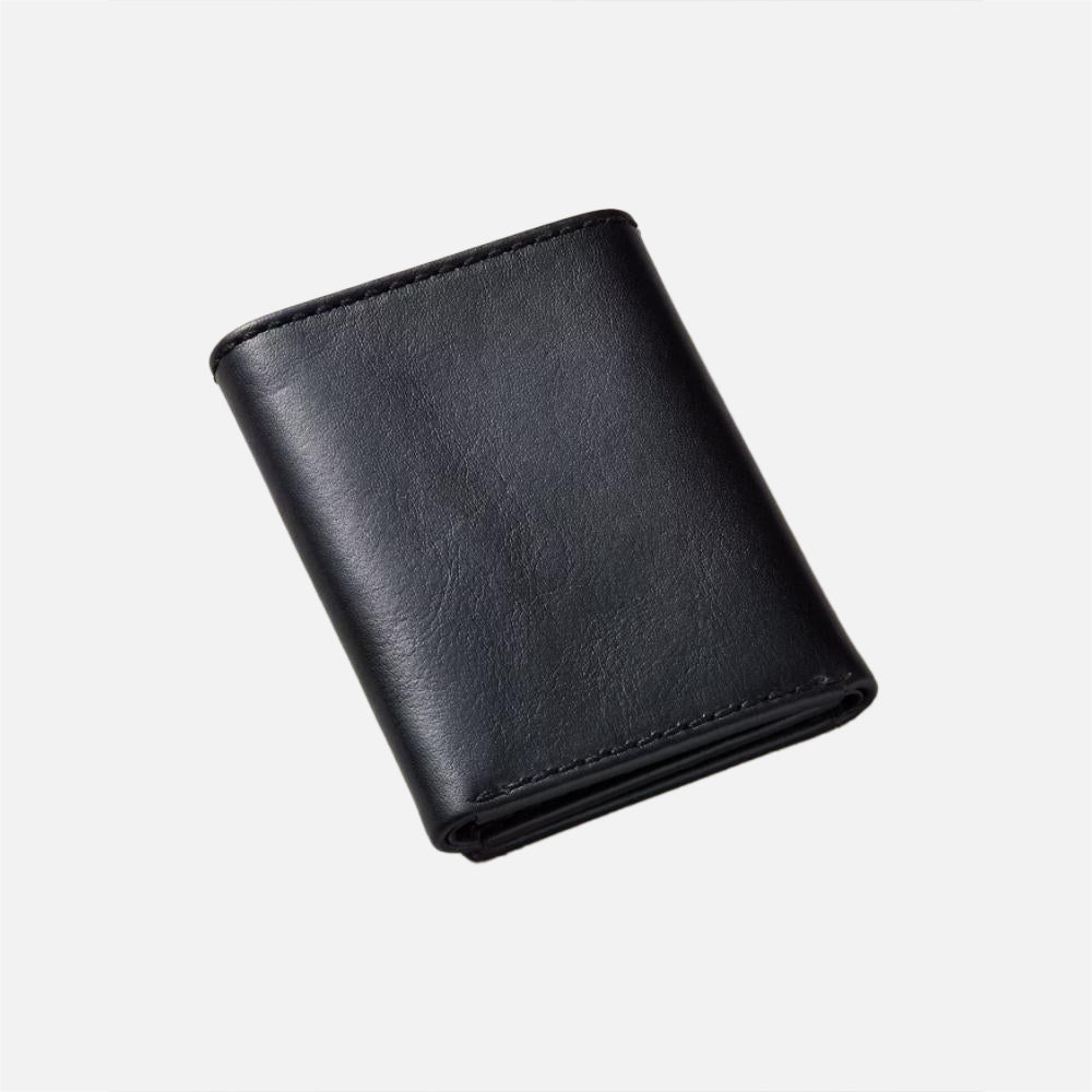Heavy Stitch Leather Trifold Wallet - Men