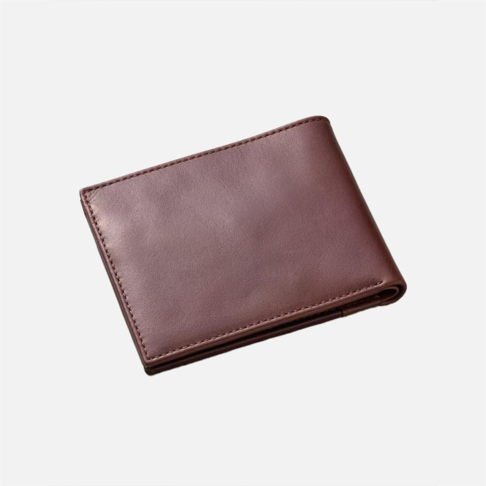 Woven Leather Slimfold Wallet - Men