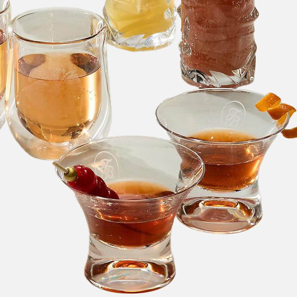 Crystal Manhattan Glasses - Unisex