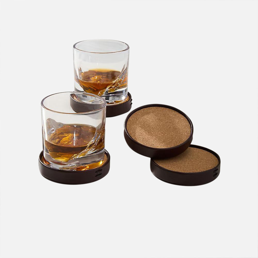Leather Coasters Set of 4 - Unisex