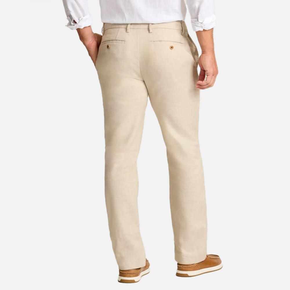 Latigo Beach Linen-Blend Flat-Front Pants - Men