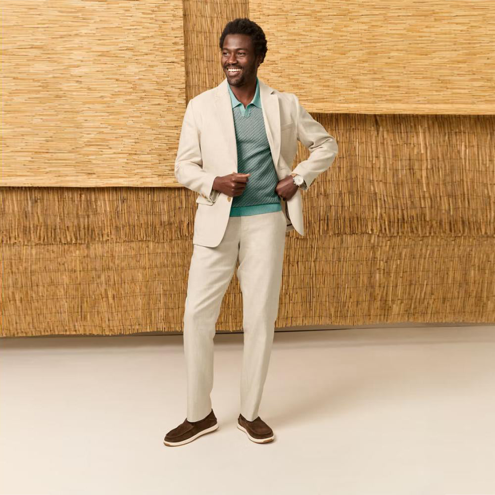 Latigo Beach Linen-Blend Flat-Front Pants - Men