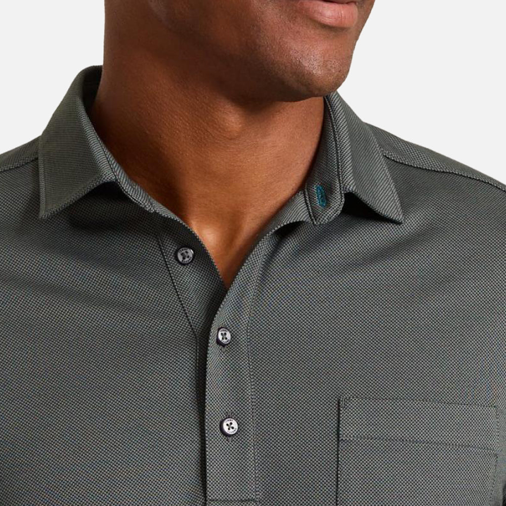 San Lucio Stretch Knit Polo T-Shirt - Men
