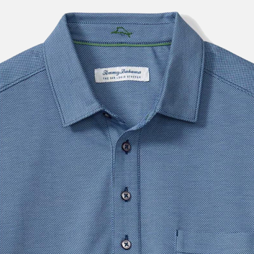 San Lucio Stretch Knit Polo T-Shirt - Men