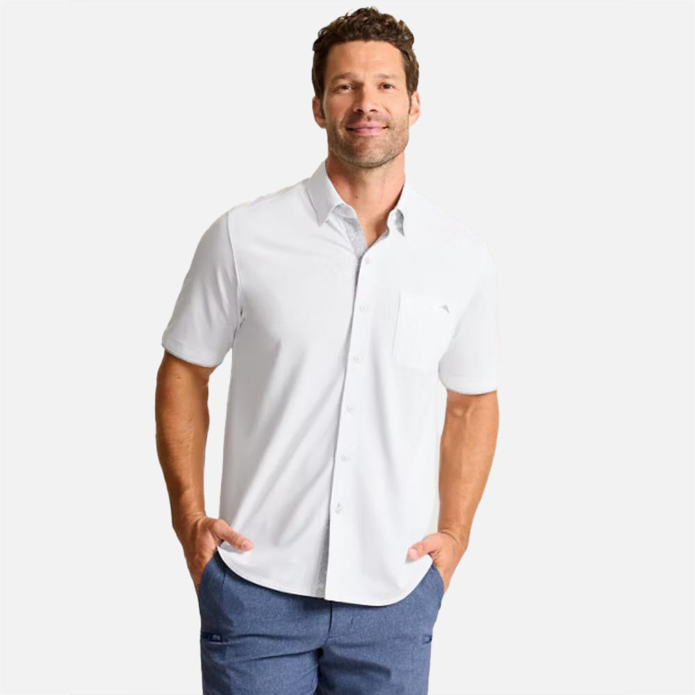 San Lucio Lotus Happy Hour Stretch Knit Shirt - Men